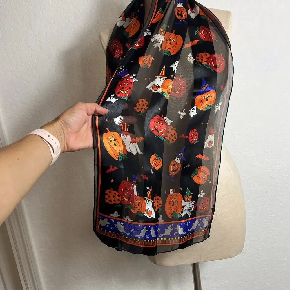 Unbranded Halloween Jack-O-lantern +friends Print Rectangular shape, tag missing